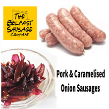 Load image into Gallery viewer, Pork and Caramelised Onion Sausages 400g
