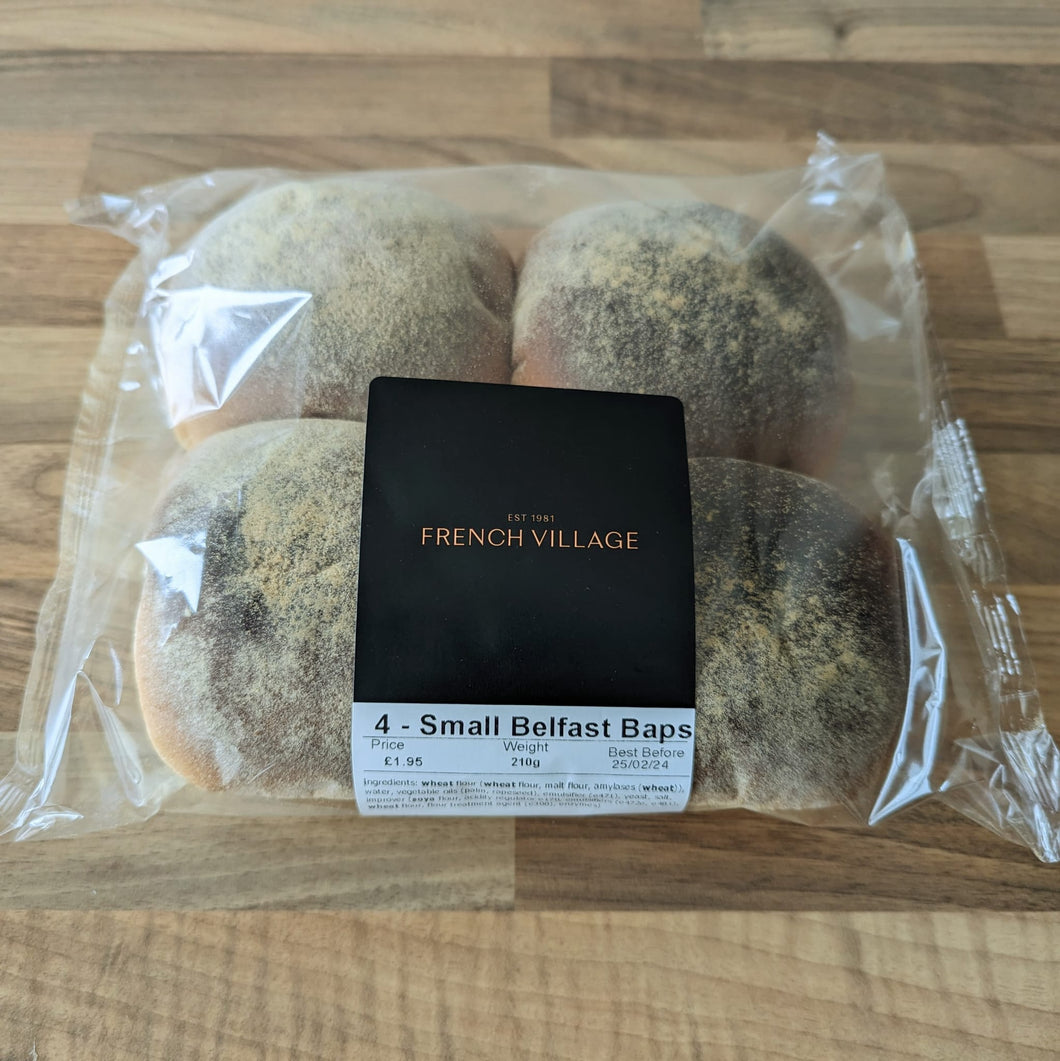 Small Belfast Baps - 4pk