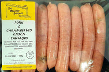 Load image into Gallery viewer, Pork and Caramelised Onion Sausages 400g
